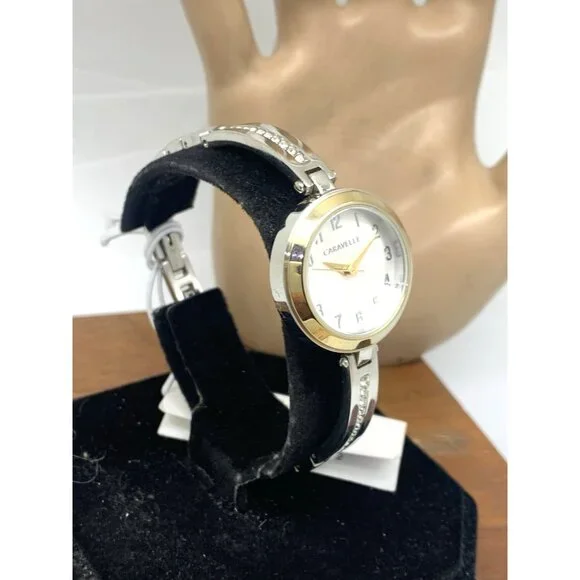 Caravelle by Bulova Women\'s Watch 45X101 Quartz Silver Dial Two Tone Steel 26mm Caravelle by Bulova Women main image 3